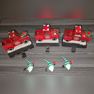 Truck Mantel Christmas Stocking Holders